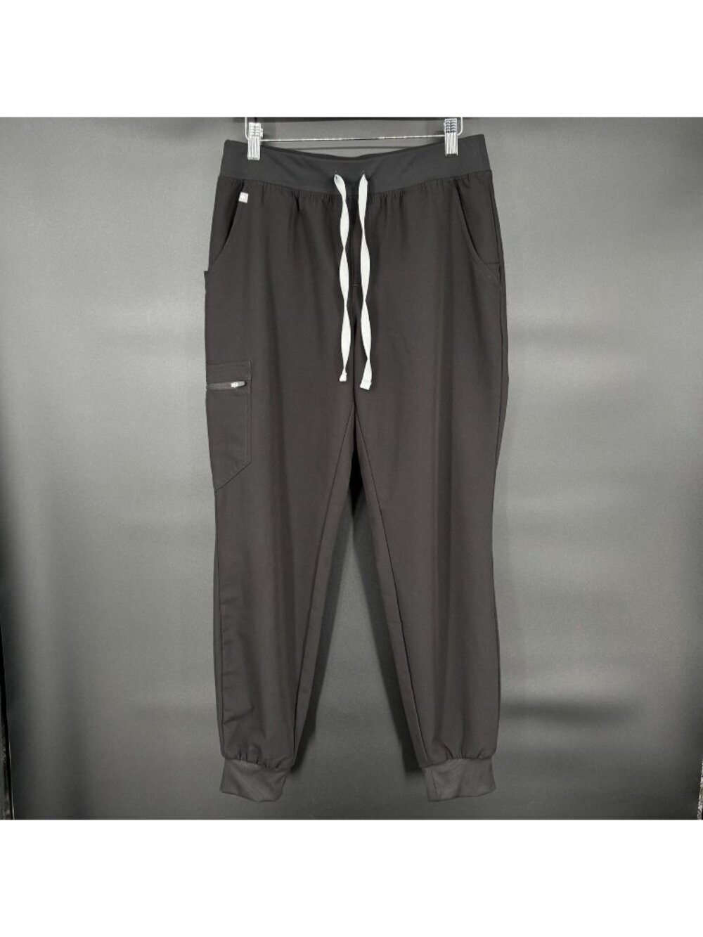FIGS Womens Zamora Scrub Pants M Black Jogger Stretch Medical Uniform Healthcare